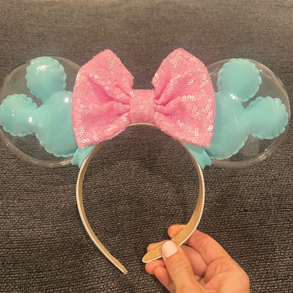 Disney Pink and Turquoise Mouse Ears Headband